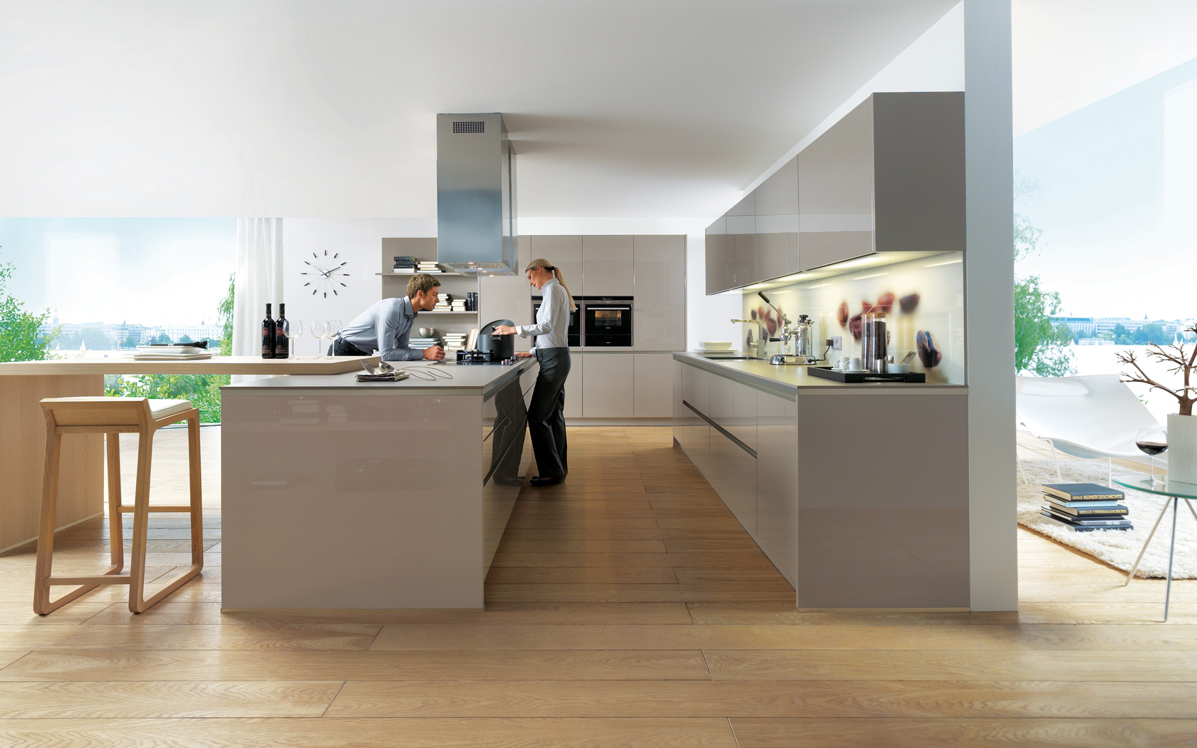 Nobilia Light Grey Gloss Kitchen Nobilia Light Grey Gloss Kitchen